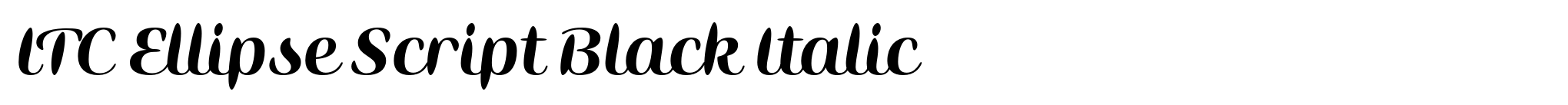 ITC Ellipse Script Black Italic image